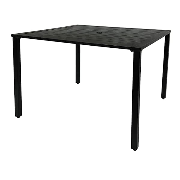 Grammercy Square Patio Dining Table, Black