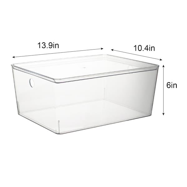 Clear Storage Container, 12l