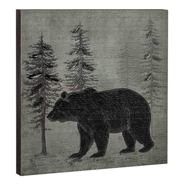 Lake & Lodge Framed Bear Print Wall Art, 16"