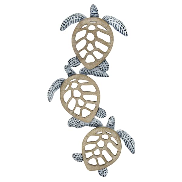 Metal & Wood Turtles, 24"