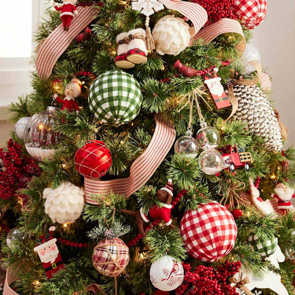 Red Buffalo Plaid Boots Ornament 3.5 Christmas Decorations At Home
