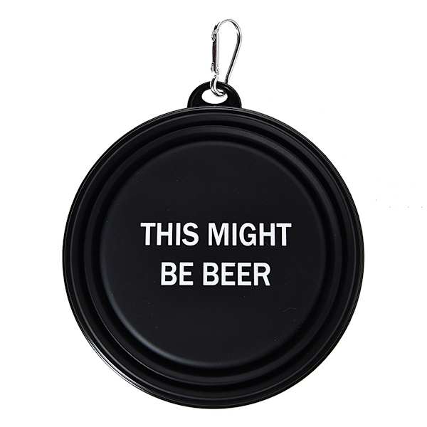 Collapsible Pet Bowl This Might be Beer