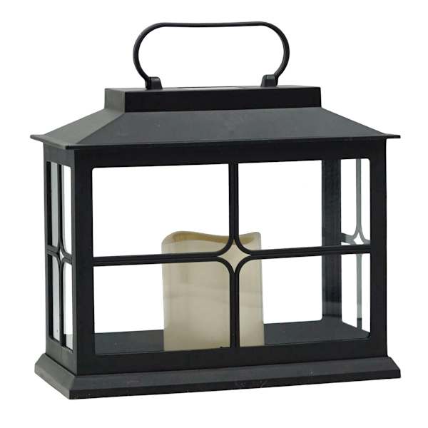 Black Box Outdoor Solar Lantern, 9"