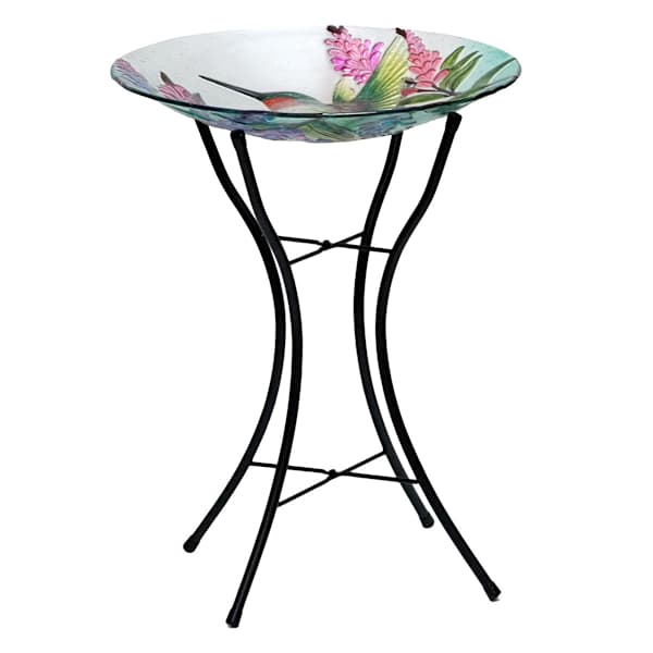 Bird Glass Birdbath, 18x23
