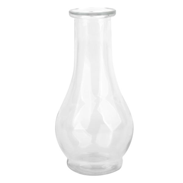 Clear Glass Bud Vase, 6.5"