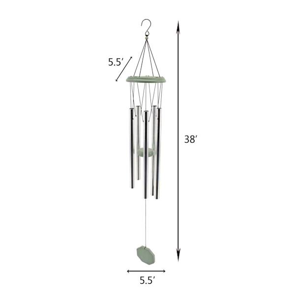 Providence Wooden Top Classic Wind Chime, 38"