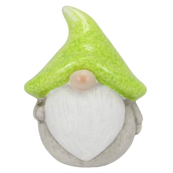 Sunny Club Green Gnome Outdoor Garden Statue, 6"