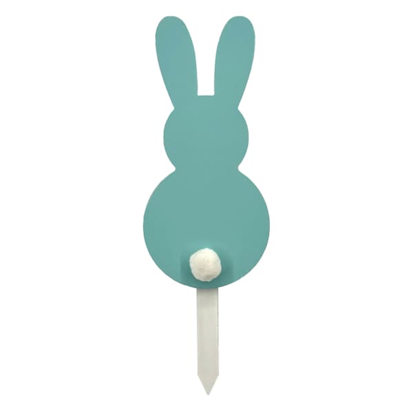 Bunny Brights Blue Bunny Yard Stake, 14"