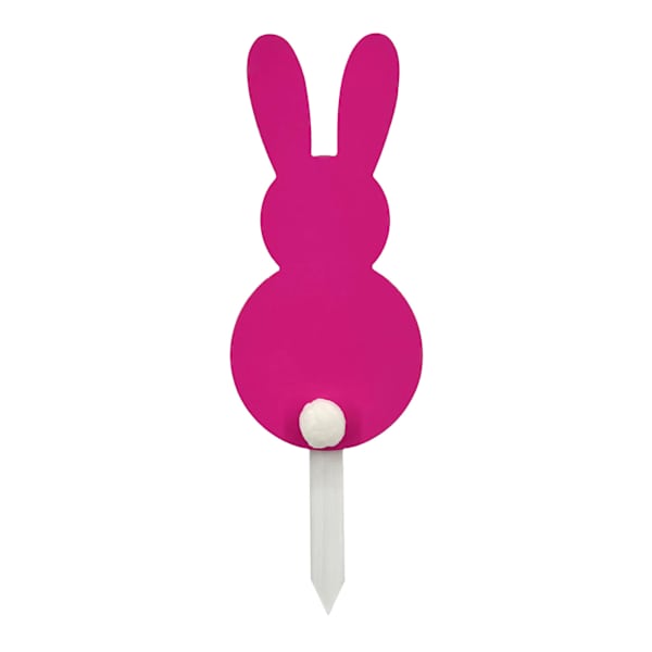 Bunny Brights Pink Bunny Yard Stake, 14"