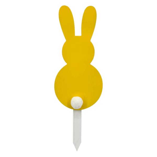 Bunny Brights Yellow Bunny Yard Stake, 14"