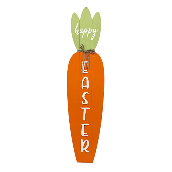 Happy Easter Carrot Porch Leaner, 47"