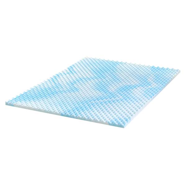 Zinus 1.5" Cooling Swirl Gel Memory Foam Mattress Topper, Full