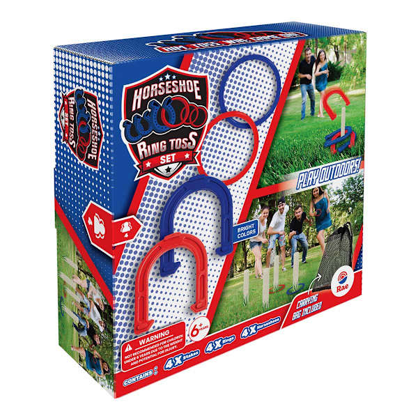 Patriotic Horseshoe Ring Toss Game