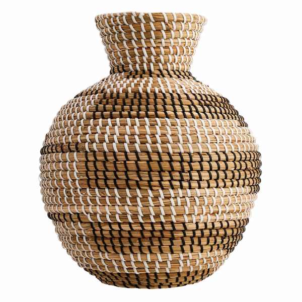 Found & Fable Natural Seagrass Vase, 15"