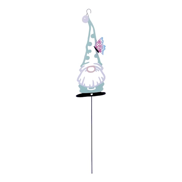 Sunny Club Green Gnome Metal Yard Stake, 24"