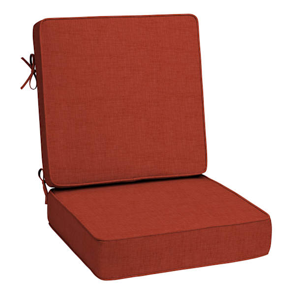 2-Piece Cinnamon Premium Woven Outdoor Deep Seat Cushion