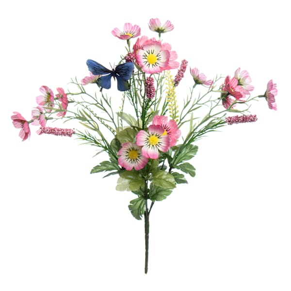 Pink Cosmos, Heather & Butterfly Bush, 20"