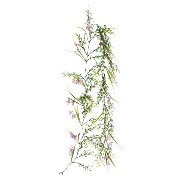 Purple Mini Flower Garland, 72"