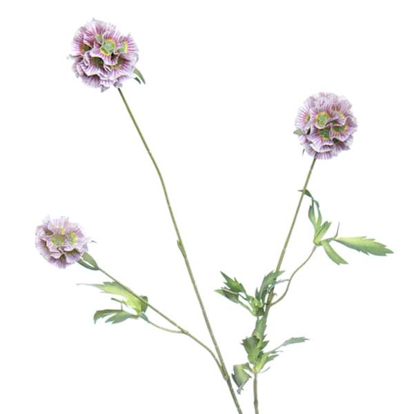 Purple Scabiosa Spray, 29.5"