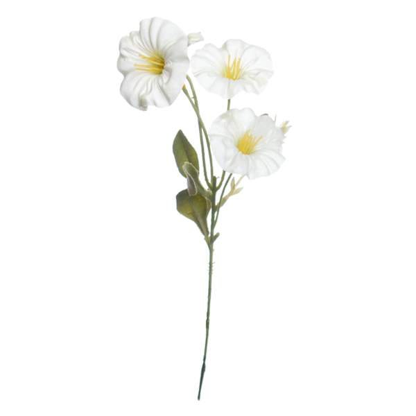 White Morning Glory Pick, 12"