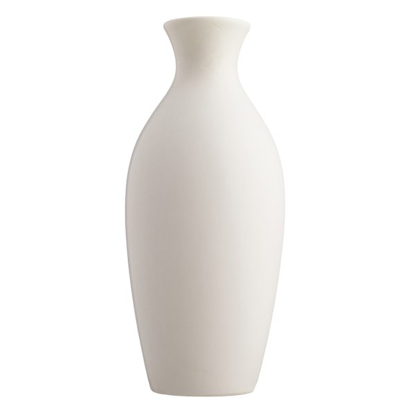 White Ceramic Vase, 11"