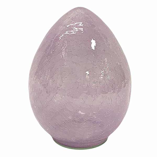 Honyebloom Purple Glass Egg, 6"