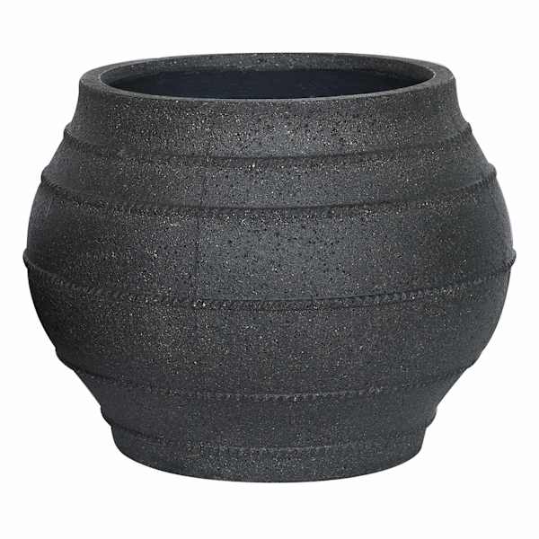 Black Onyx Outdoor Planter, Small