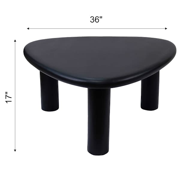 Trina Wooden Coffee Table, Black