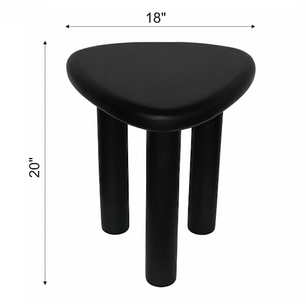 Trina Wooden Accent Table, Black