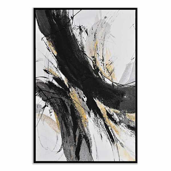 Crosby St. Framed Textured Abstract Canvas Wall Art, 36x24
