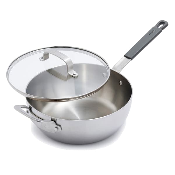 Bobby Flay 3-Ply Covered Chef's Pan with Helper Handle