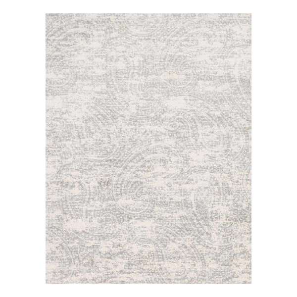 (A252) Willow Grey Microfiber Area Rug, 9x12