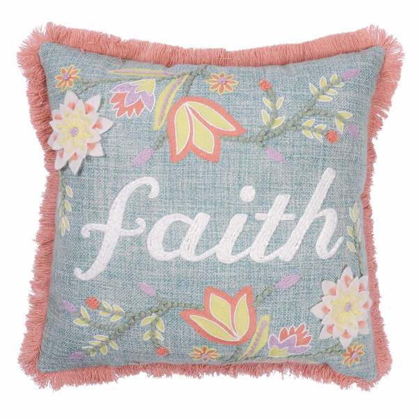 Faith Woven Melange Easter Throw Pillow, 18"