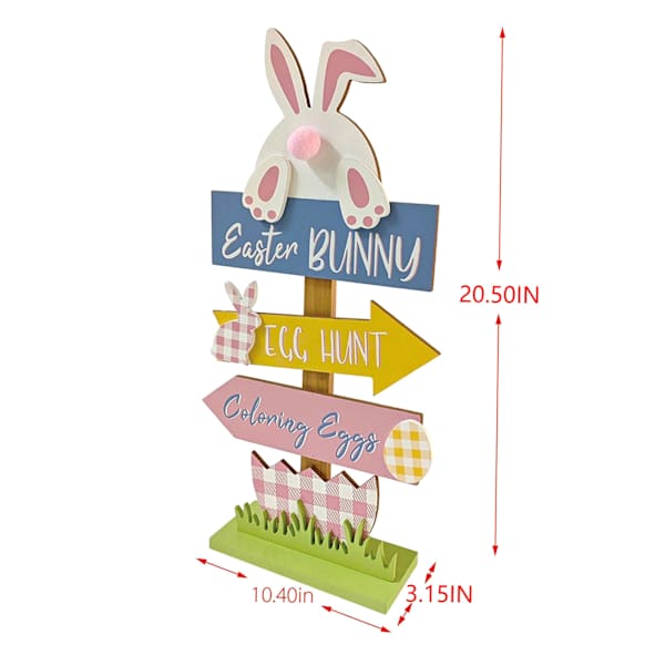 Homespun Easter Events Table Top Sign, 22"
