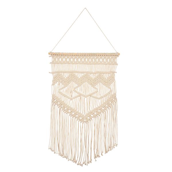 Soul Searcher Cream Macrame Wall Decor, 20x30