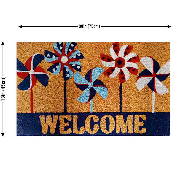 Welcome Whirligigs Coir Mat, 18x30