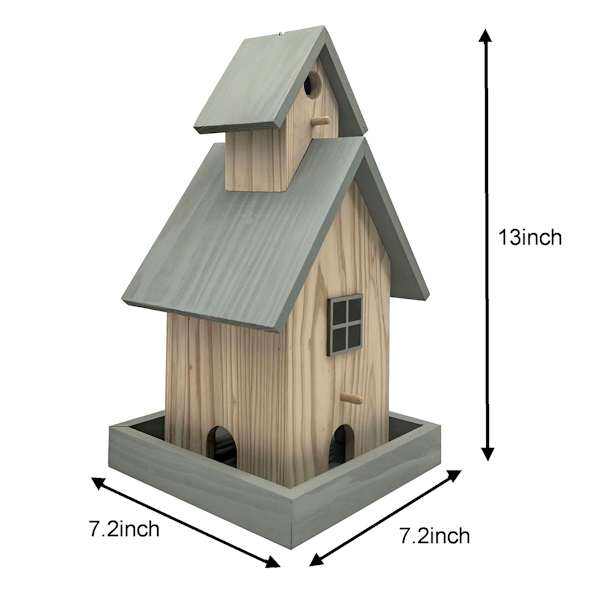 Wooden Birdhouse, 13"