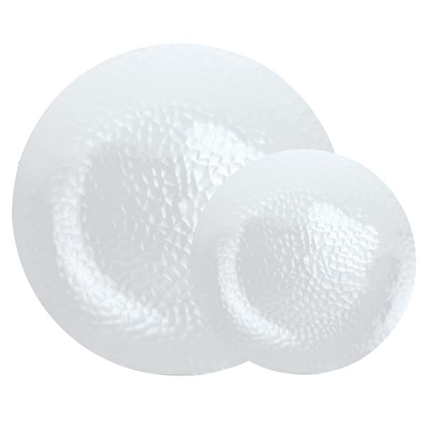 20-Pack Clear Hammered Plate Combo Pack