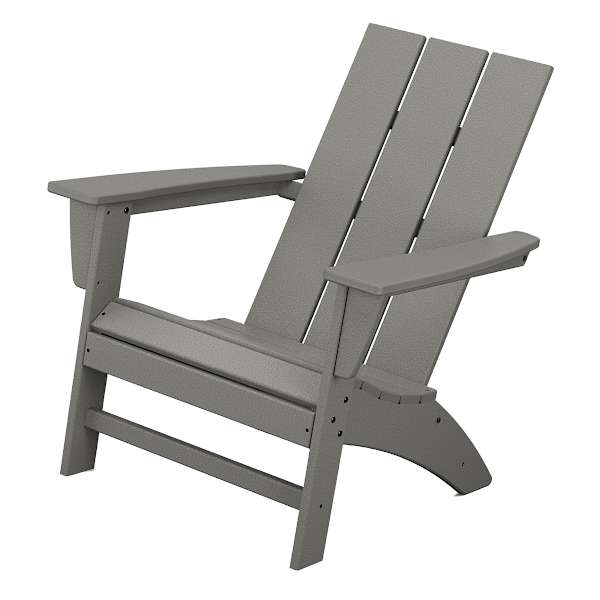Polywood Adirondack Patio Chair, Slate Grey