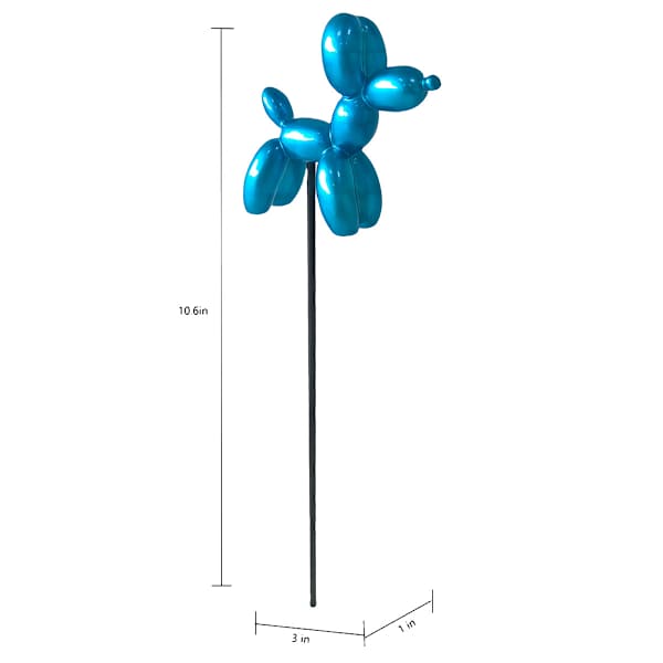 Crosby St. Blue Balloon Dog Yard Pick, 11"