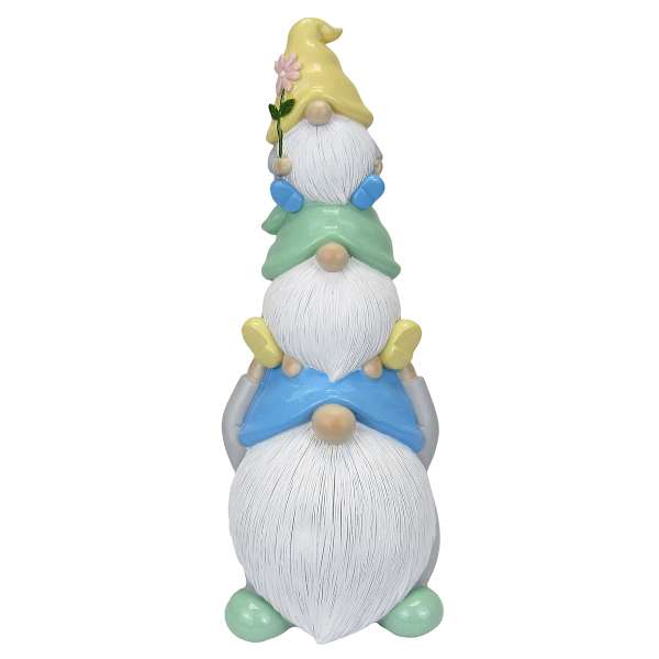 Sunny Club Gnome Stack Outdoor Garden Statue, 16"