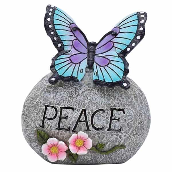 Butterfly Peace Outdoor Stepping Stone, 5"