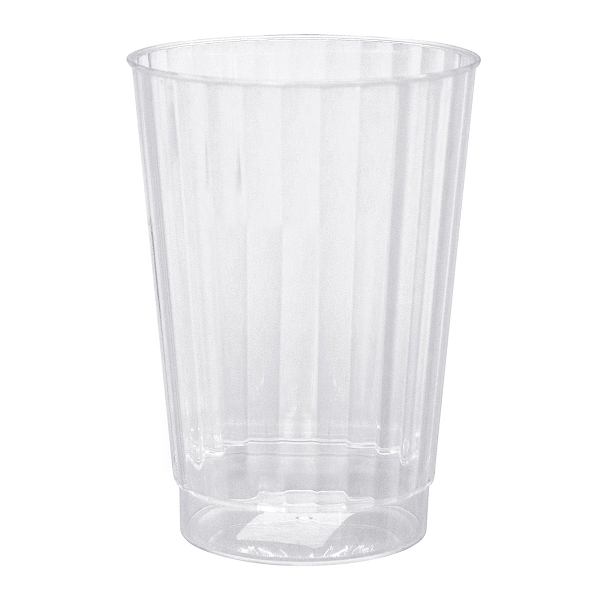 20-Count Clear Ribbed Tumbler, 12oz