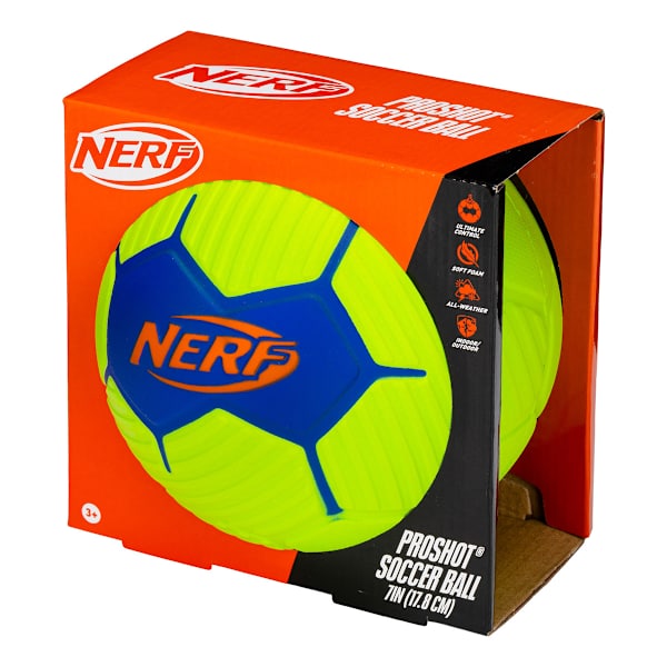 NERF Soccer Ball Green Blue 7in