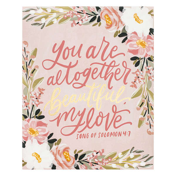 All Together Beautiful Canvas Wall Art, 16x20
