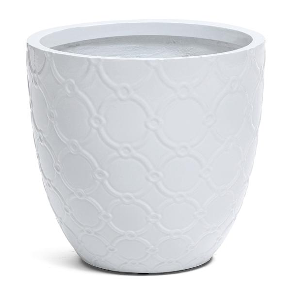 Providence Portia White Outdoor Planter, Large