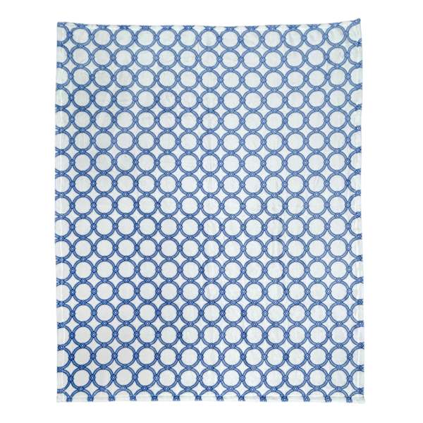 Providence Link Trellis Print Micro Plush Throw Blanket, 50x60