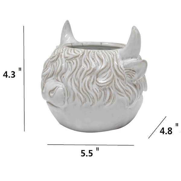 Indoor Highland Cow Planter, 5"
