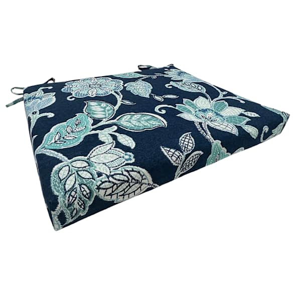 Providence Positano Navy Blue Outdoor Square Seat Cushion