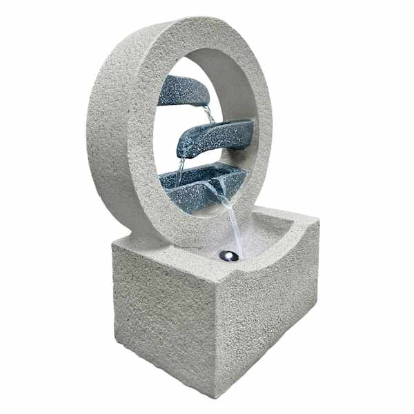 Grey Water Outdoor Fountain, 12"
